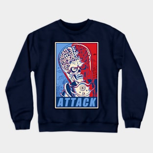 Attack! Blue & Red Crewneck Sweatshirt